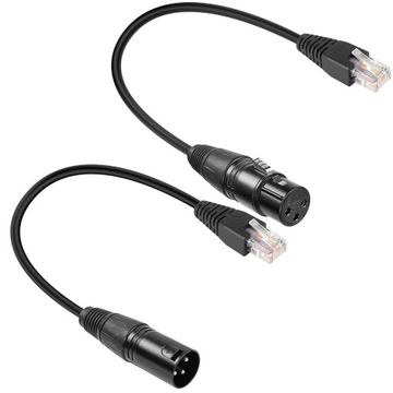 GELRHONR 3-pinowy męski kabel adaptera XLR na RJ45