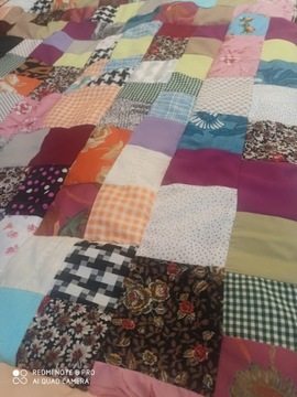 Patchwork narzuta koc rękodzieło 150x200