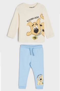 Sinsay Scooby Doo Komplet Bluzka Spodnie R. 74