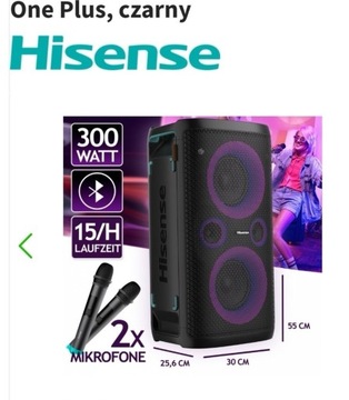 Głośnik HISENSE 110 PARTY ROCKER ONE PLUS 1399ZŁ