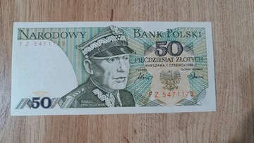 Polska 50 złotych 1988 - UNC 