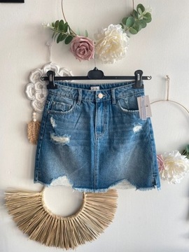 Jeansowa spódniczka mini, Pimkie, rozmiar 34
