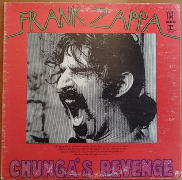 Frank Zappa - Chunga's Revenge 1st US PROMO white 