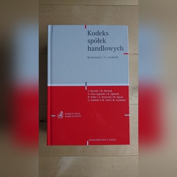 Kodeks Spółek Handlowych Komentarz Bieniak 2017