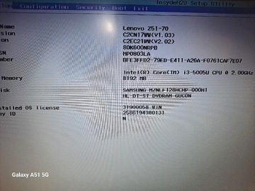 Lenovo Z51-70 płyta główna i3-5005U