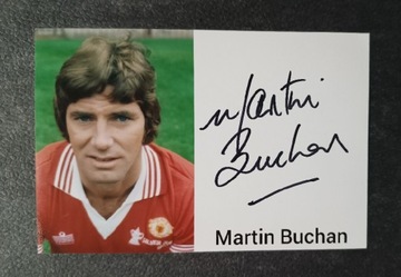 Martin Buchan autograf, Manchester United 