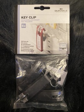 Zawieszki do kluczy brelok key clip durable 6 szt