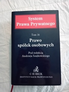 Prawo spółek osobowych SPP Tom 16