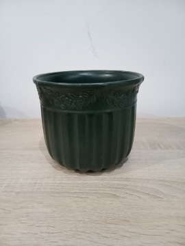 Stara ceramiczna żardiniera do kwiatów