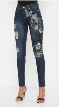 Jeansy w stylu Desigual - r.38/40