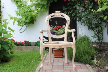 Krzesło stylowe włoskie stelaż surowy