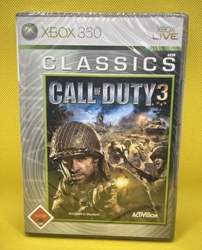 Call of Duty 3 Xbox 360. Nowa, folia.