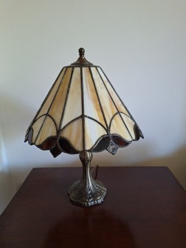 Lampa witrażowa lampka stołowa vintage