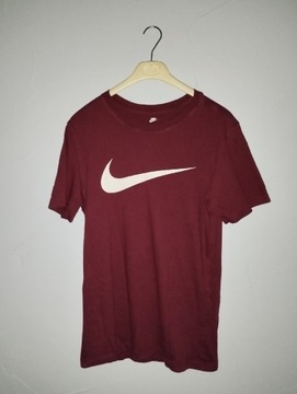 Koszulka NIKE burgundowa modna TANIO