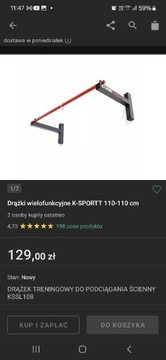 Drążek Wielofunkcyjny K-SPORTT 110cm