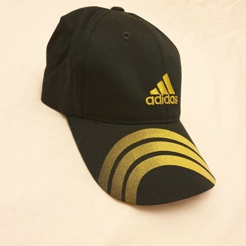 Nowa czarna czapka z daszkiem Adidas