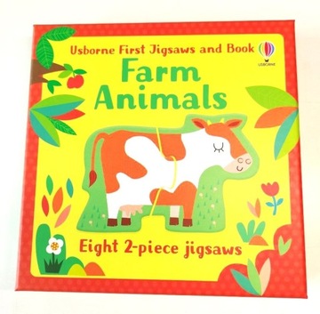 Układanki i książka, Farm Animals