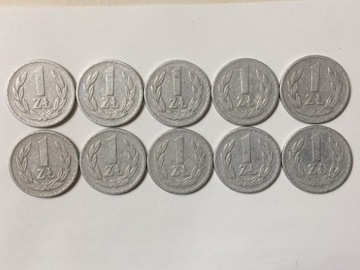 1 zł złoty 1949 zestaw 10 sztuk