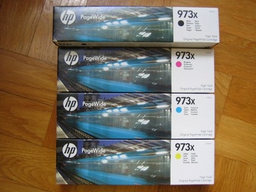 Oryginalny komplet tuszy HP 973x Page Wide Pro452