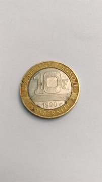 10 franków 1990 odwrotka