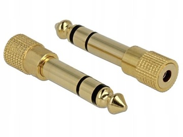 Adapter stereo jack 6,35mm - jack 3,5mm 3 pin 