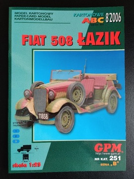 GPM 251 - samochód polski Fiat 508 "Łazik", skala 1:25