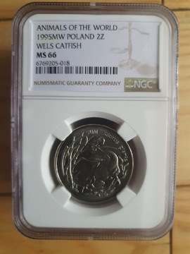 1995r 2zł SUM - Mennicza Grading NGC MS66