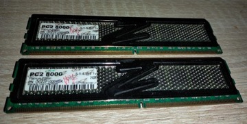 pamięci ram OCZ PC2 8000 DDR2 2GB 1000mhz sprawne 