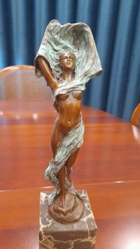 Rzeźba figura z brązu Kobieta Akt Tancerka MILO