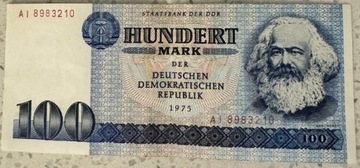 Banknot 100 Marek DDR 1975 AI 8983210