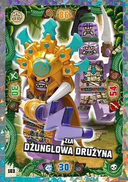 Karta LEGO NINJAGO Zła dżunglowa drużyna Nr 103 S6