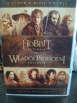 Władca pierścieni trylogia dvd+Hobbit trylogia dvd