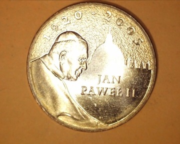2 zł GN 2005 UNC- Papież Jan Paweł II z woreczka