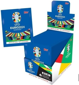 Topps EURO 2024 BOX 100 saszetek (600 naklejek)