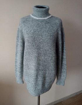 Sweterek dzianinowy damski r. M 38 golf sweter 