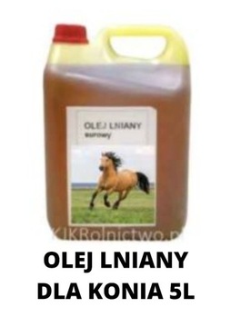 Olej surowy  dla koni 100%