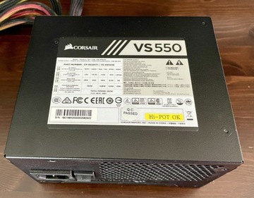 Jak nowy Zasilacz Corsair 550W. Mocny i cichy.