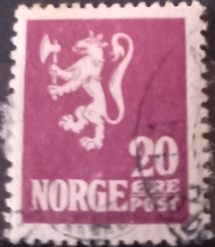 Znaczek pocztowy Norwegia 1926 Nowa linia Ore Post