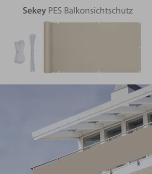 Zasłona balkonowa Sekey  0,75x5 m