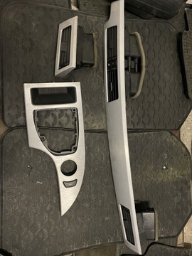 Listwy dekory szczotkowane aluminium BMW e60 e61