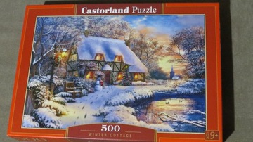 Puzzle 500 Winter Cottage Castorland