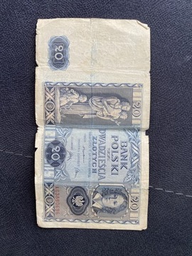 Banknot 20 zł 1936 r.