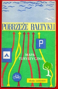 POBRZEŻE BAŁTYKU mapa turystyczna 1984/85