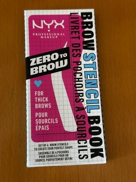 Nyx zero to brow szablony do brwi thick