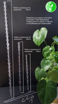 Regulowane podpórki do roślin  BLOOMUPP 64cm