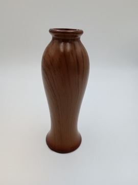 Wazonik wysoki wazon imitacja drewna 