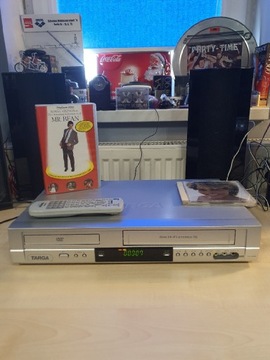 Nagrywarka Combo DVD VHS Targa DRV-5200X z pilotem 6 głowic sprawna