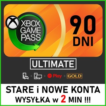 XBOX GAME PASS ULTIMATE 90 DNI 3 MIESIĄCE + GOLD