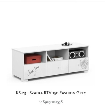 Meblik szafka RTV Fashion grey