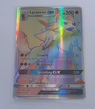 Karta Pokemon Lycanroc GX 